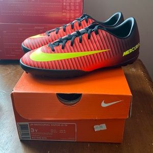 2016 Jul Nike Mercurial Vapor XI TF Kid's Turf Soccer Football Shoes 831949-870